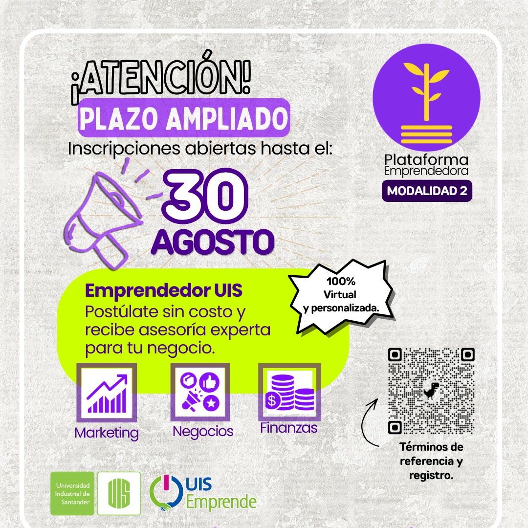 Pieza convocatoria Plataforma Emprendedora