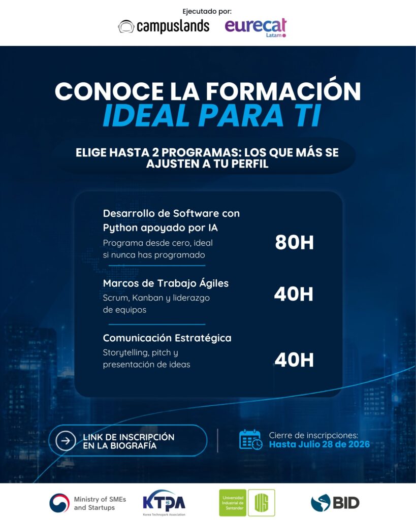 Pieza informativa sobre becas del programa Rompe el código