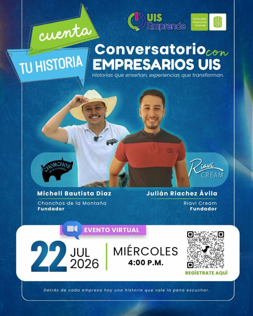 Flyer de UIS Emprende conversatorio