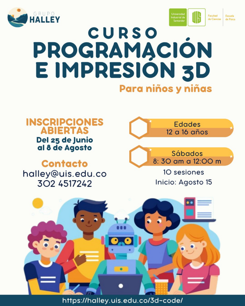 Pieza gráfica del curso presencial 3D Code