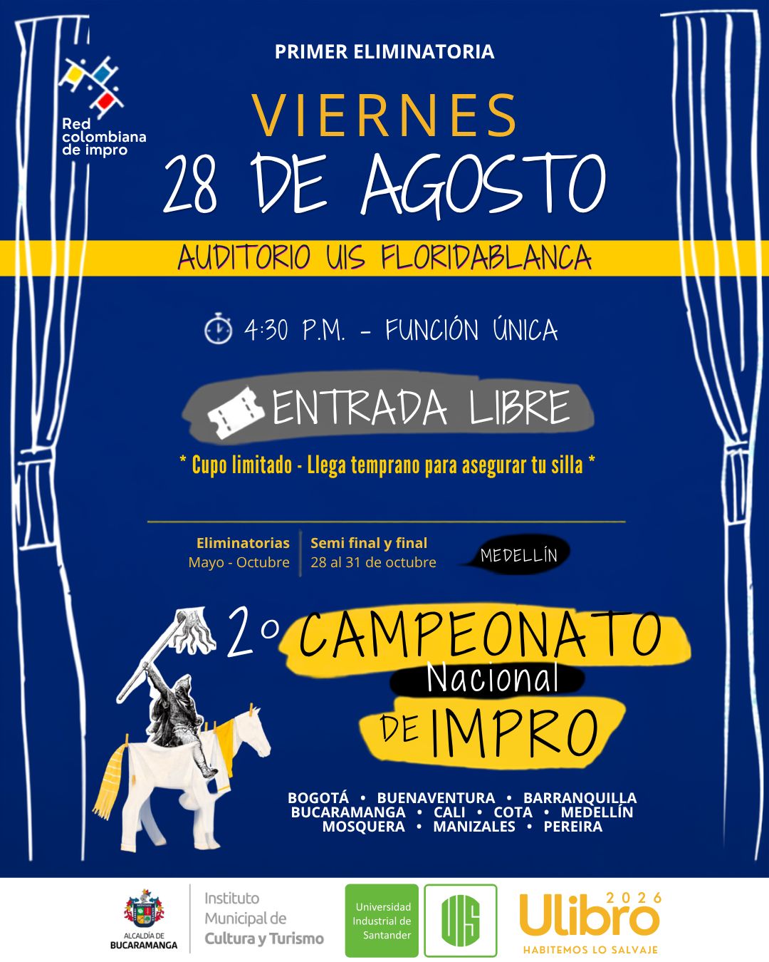 Campeonato Nacional de Impro en Bucaramanga