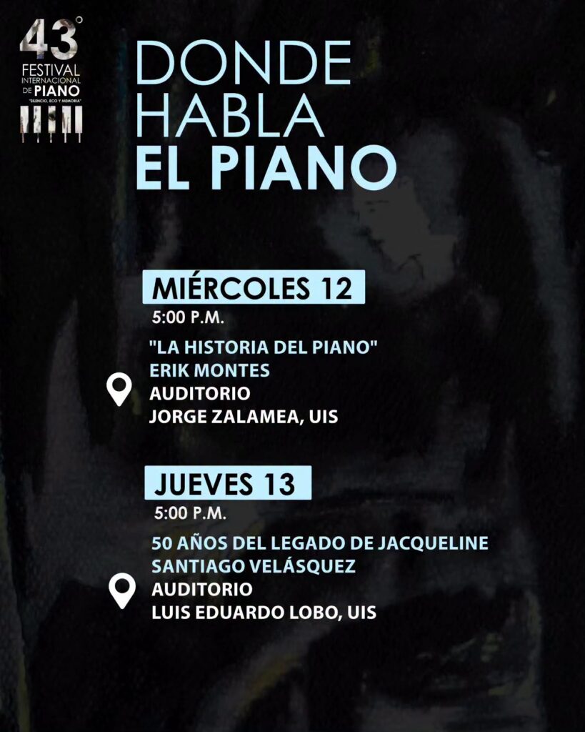Flyer Donde habla el piano