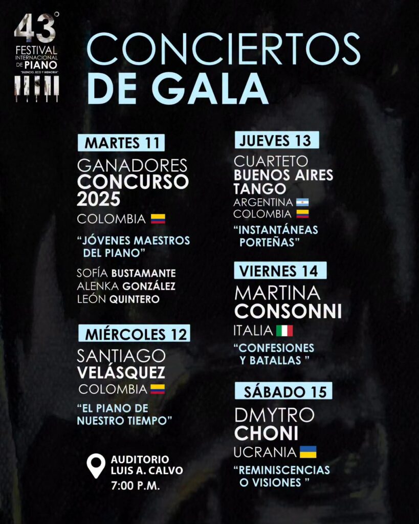 Flyer conciertos de gala