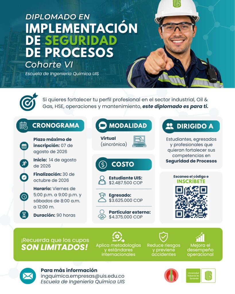 Publicidad alusiva al diplomado en procesos UIS 2026.