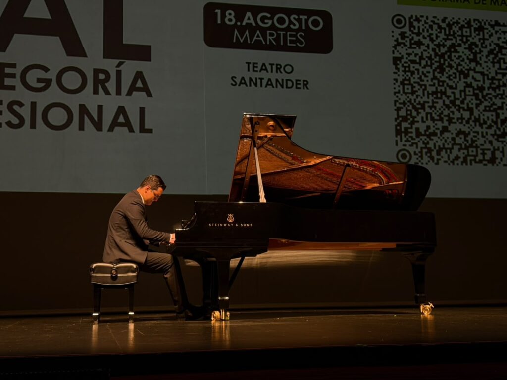 Antioquia-born pianist Juan Pablo Cardona Jaramillo during his performance.