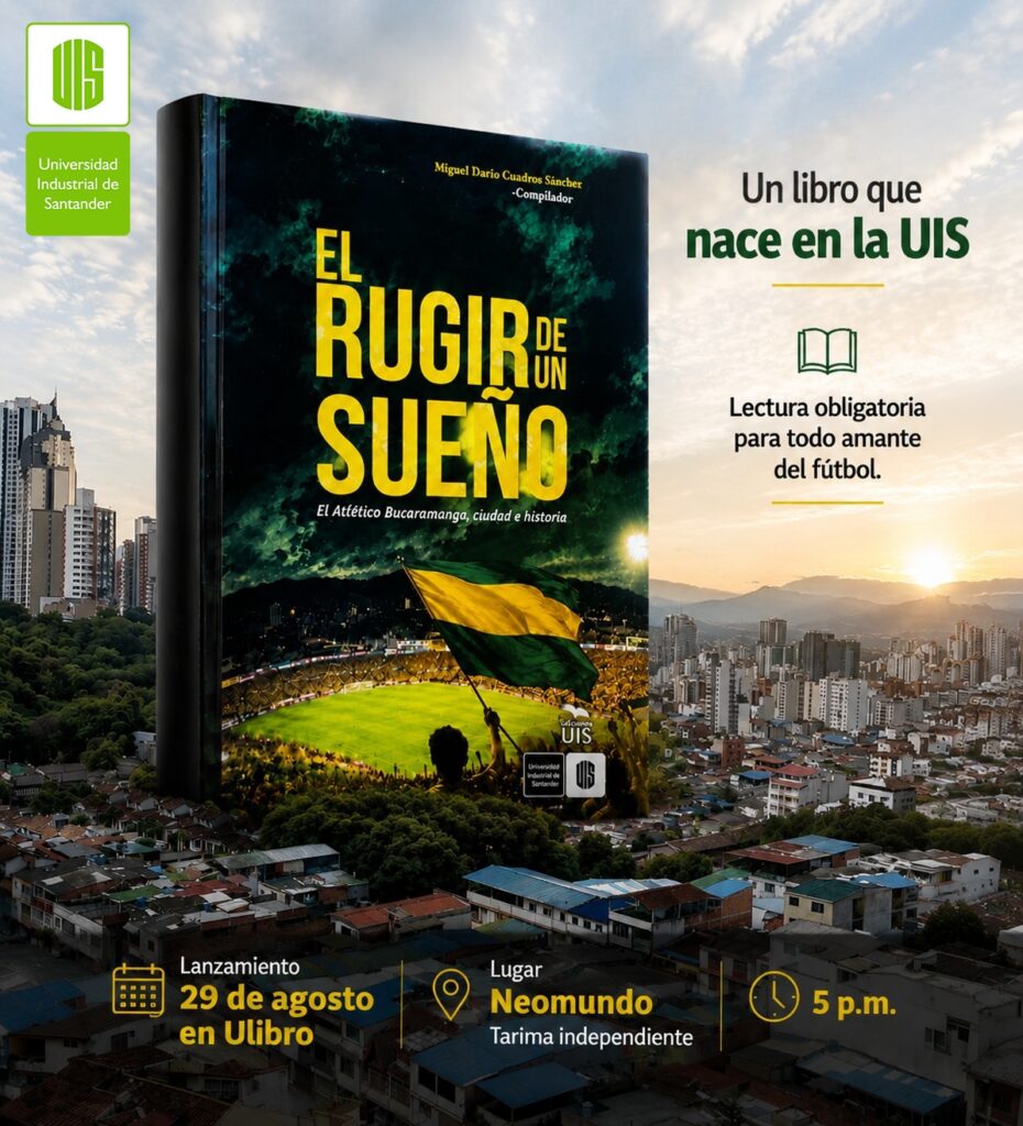 Pieza gráfica con información del lanzamiento del libro. 