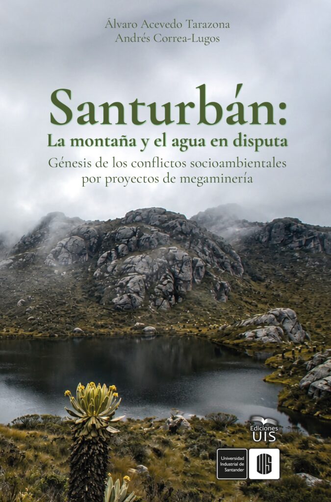 Portada del libro Santurbán, la montaña y el agua en disputa.