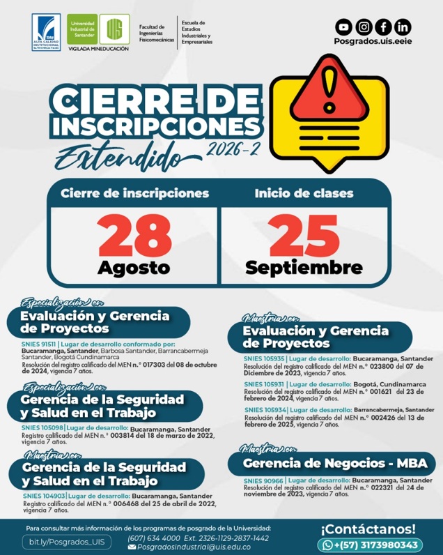Amplían inscripciones de posgrado
