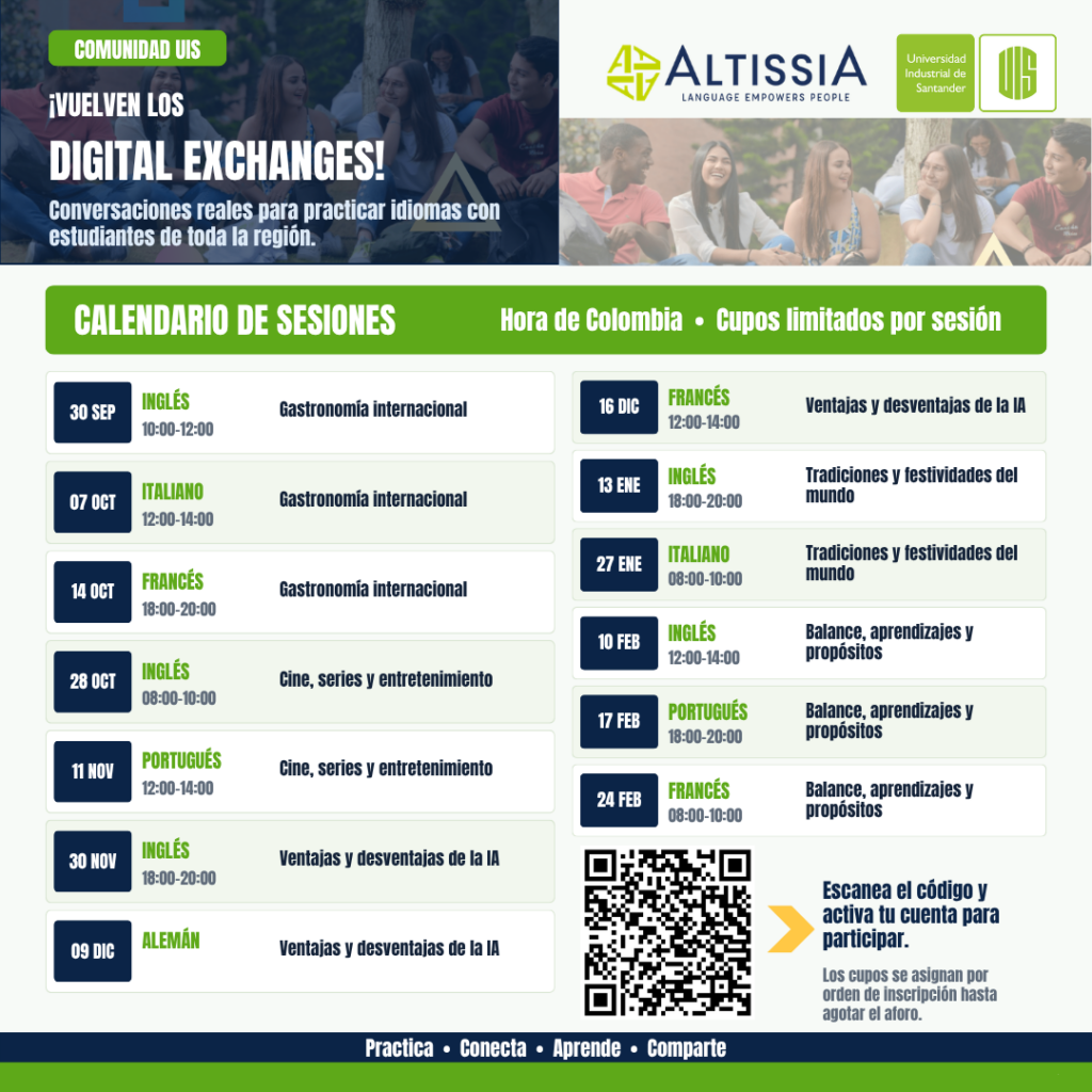Calendario programación evento UIS