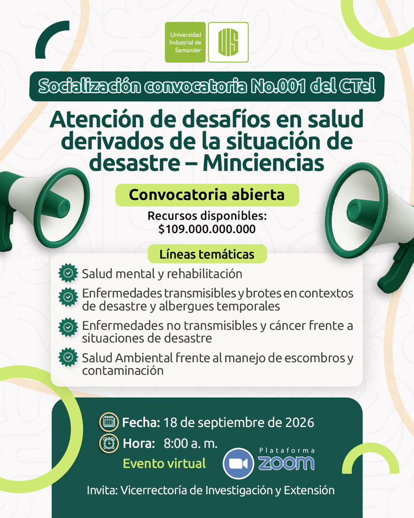 Socialización convocatoria 001 Minciencias 