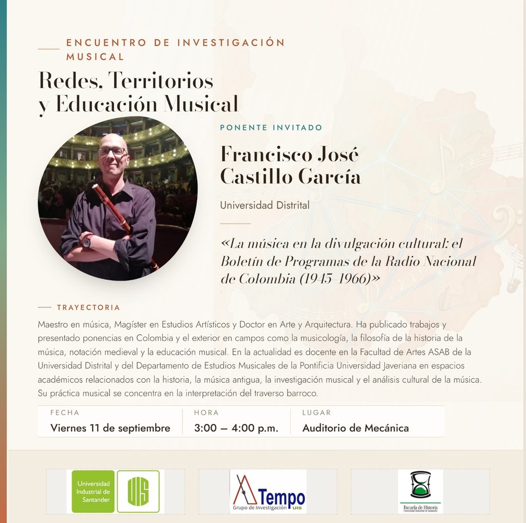 Foto Encuentro de Investigación Musical “Redes, territorios y educación musical: prácticas y reflexiones”