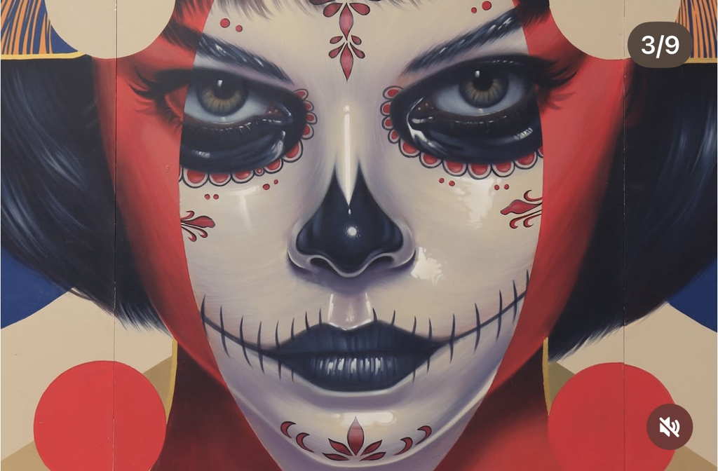 Imagen detallada de la catrina