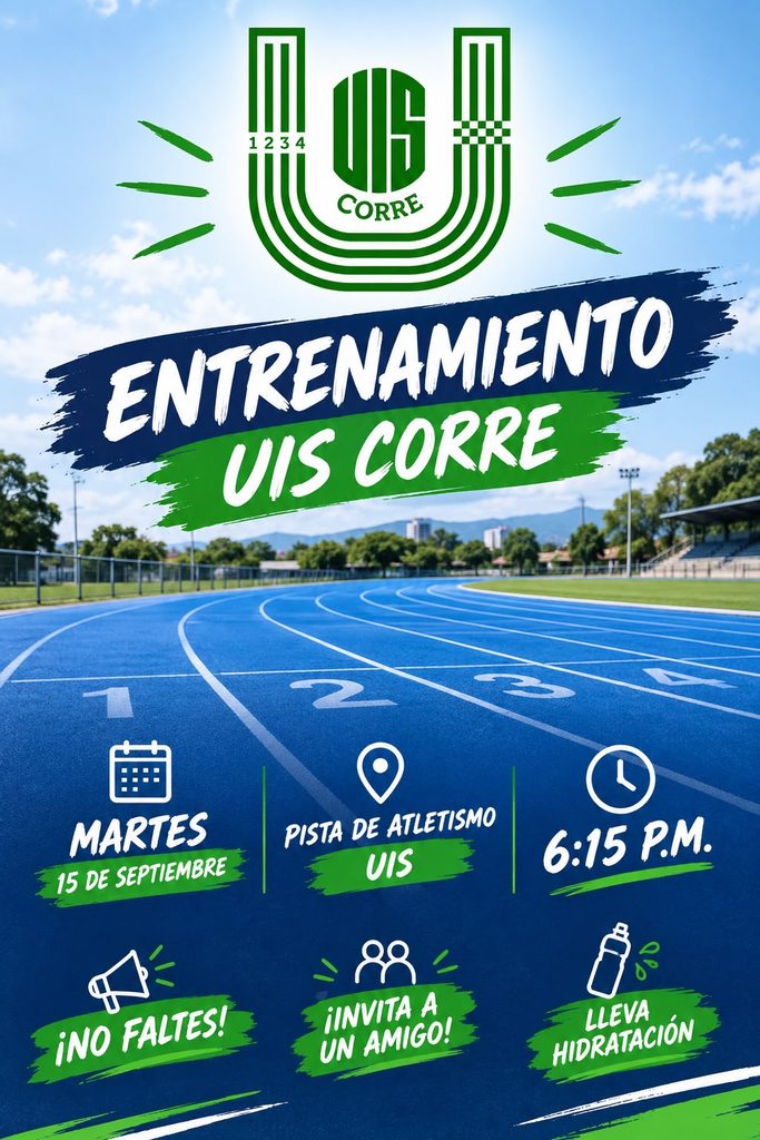 Imagen promocional de UIS Corre. Conoce toda la información de la actividad que reúne a estudiantes, profesores, administrativos y egresados.