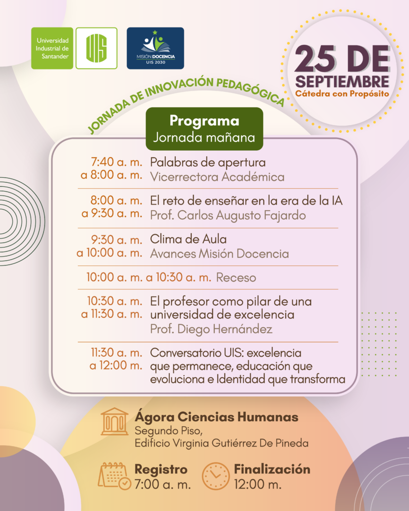 Pieza gráfica 4 Jornada de Innovación Pedagógica profesores cátedra