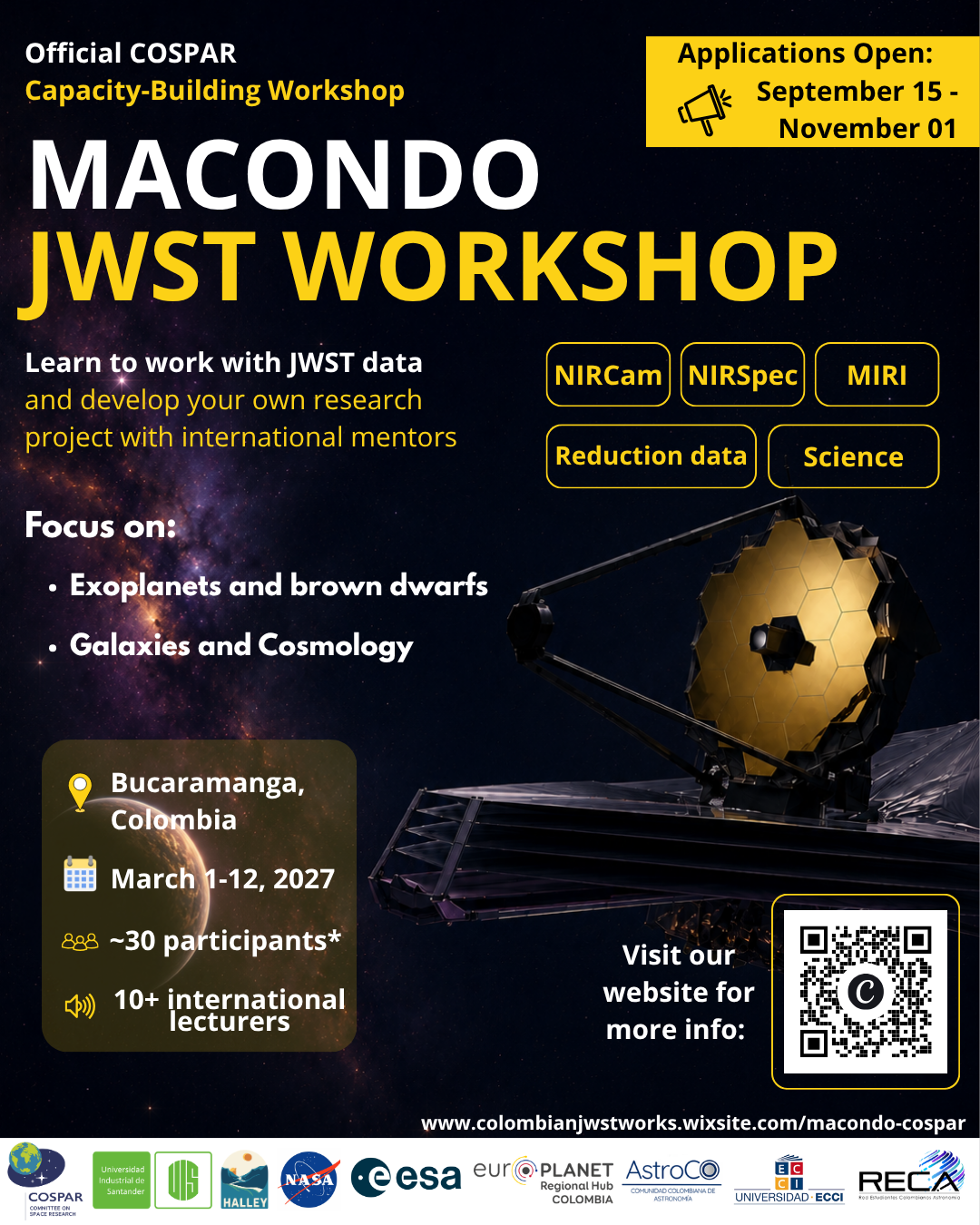 escuela internacional sobre el telescopio James Webb