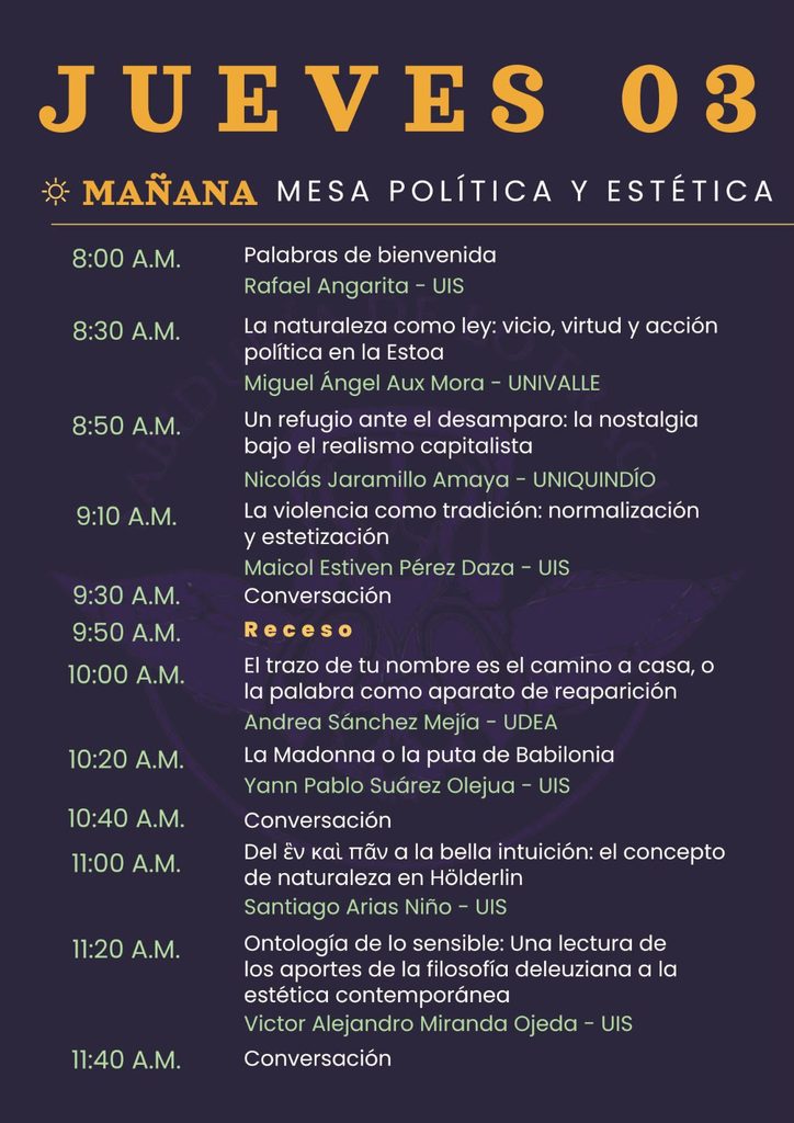 Programación jueves en la mañana