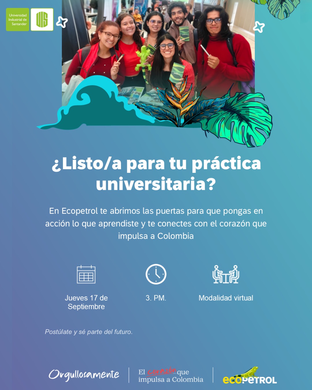 Ecopetrol abre convocatoria de prácticas universitarias