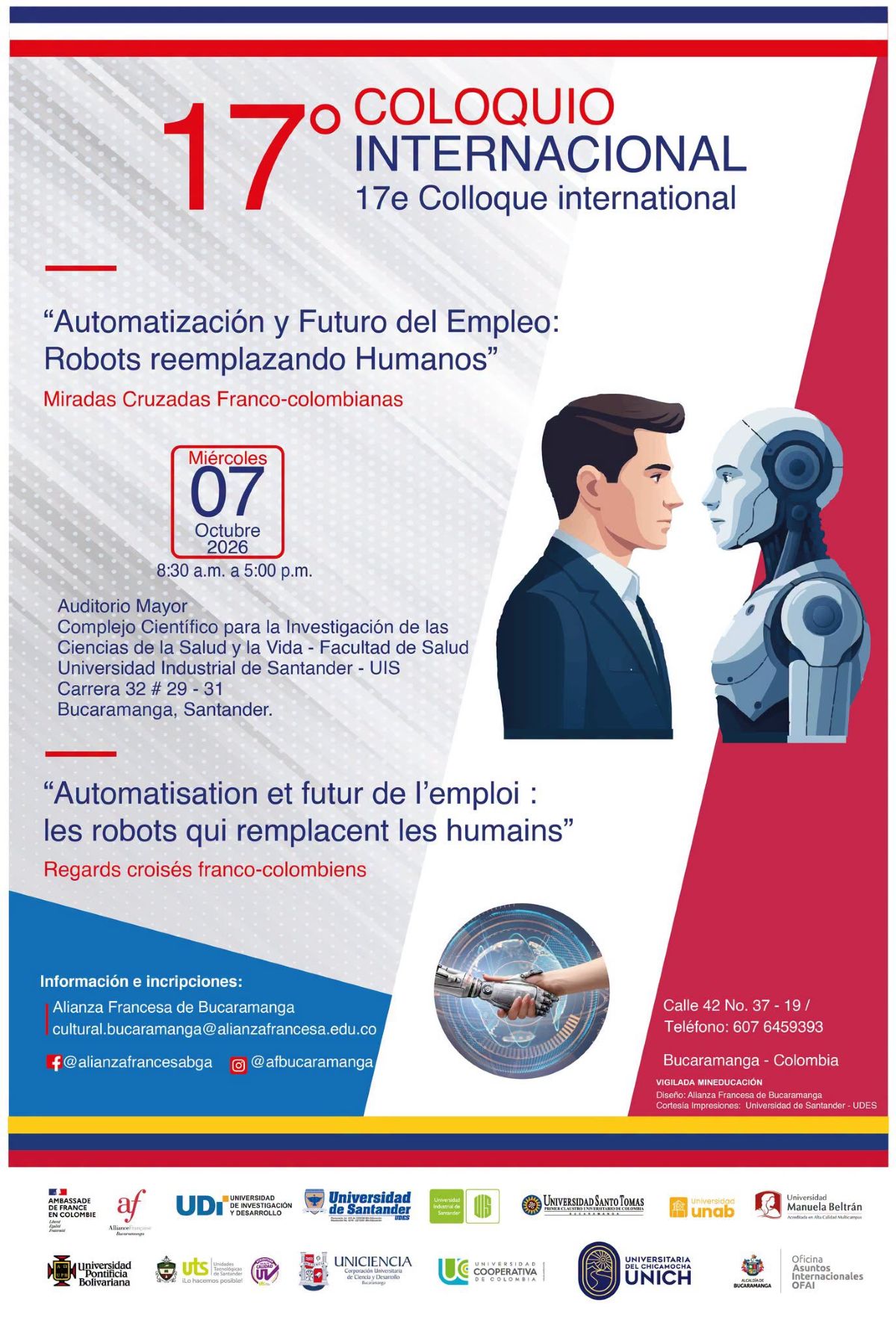 Flyer del 17.º Coloquio Internacional 2026