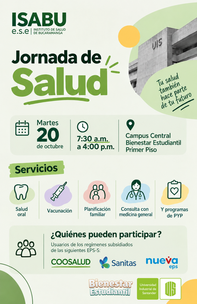 Bucaramanga Health Institute (ISABU) Health Fair.