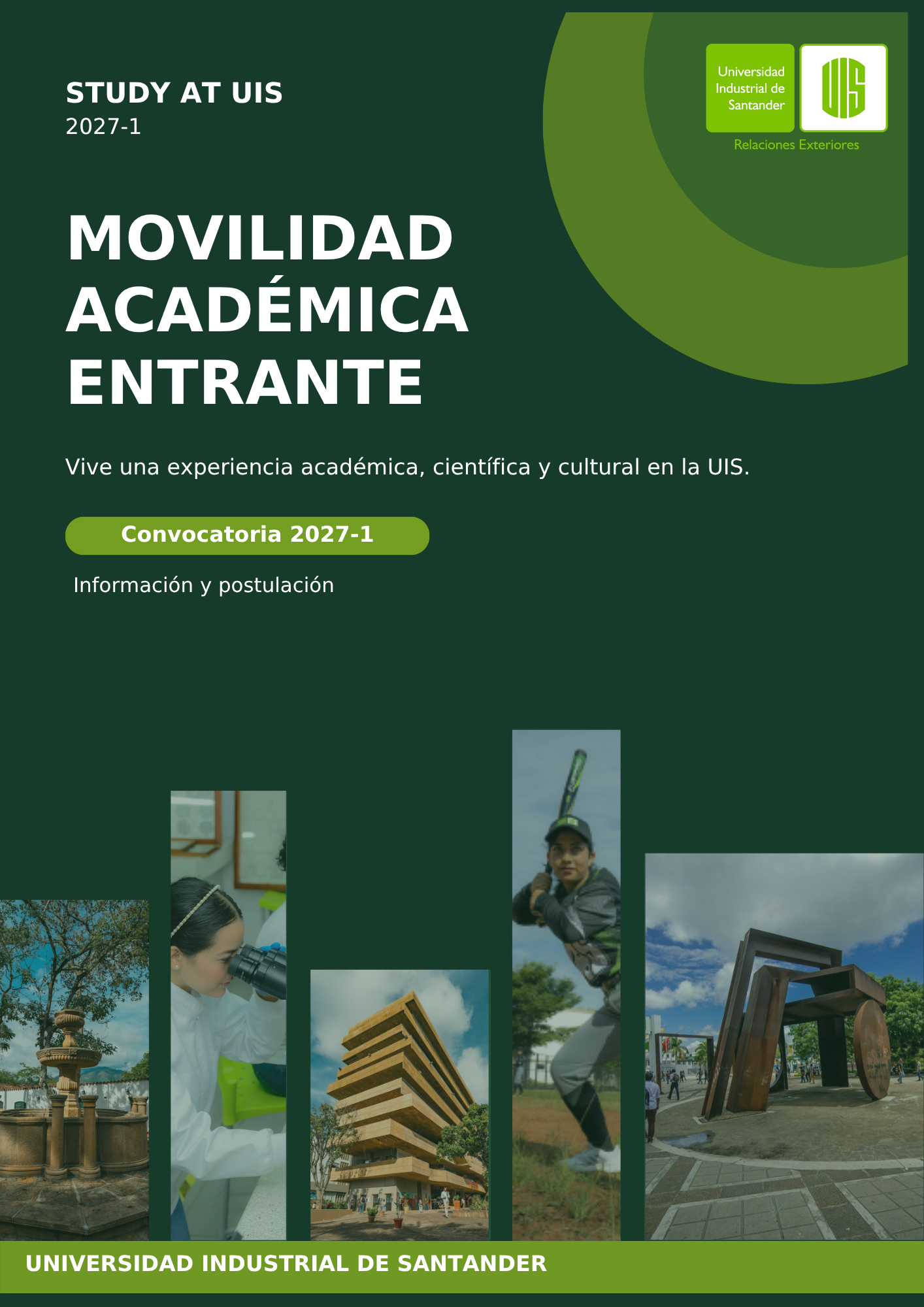 Convocatoria de Movilidad Académica Entrante UIS 2027-1